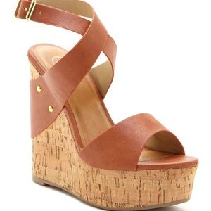 Ankle strap wedges